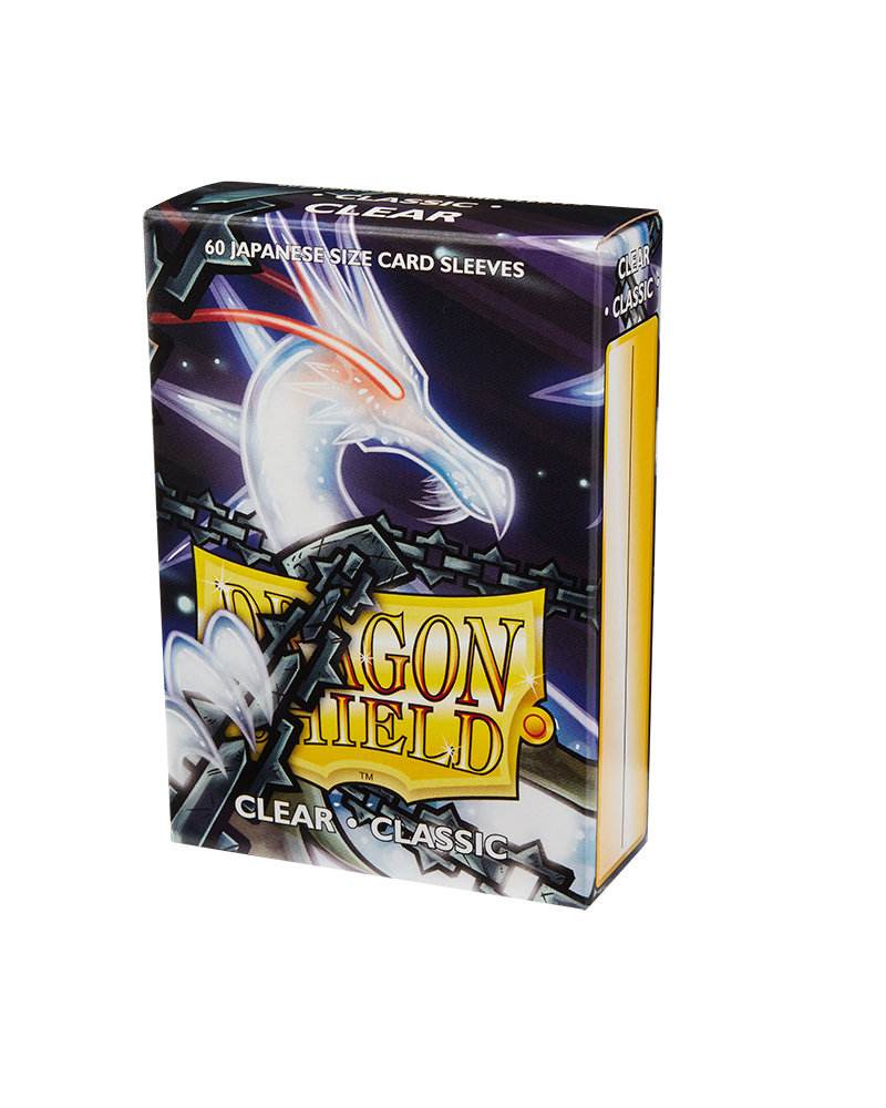 Dragon Shield 60 Pack: Clear Matte- Japanese Size Tanuki Games Dragon Shield 60 Pack: Clear Matte- Japanese Size Tanuki Games