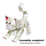 PIPEROID animals Cats White Cat - paper craft kit from Japan