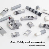 PIPEROID animals Silver Tabby - paper craft kit from Japan