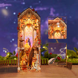 DIY Book Nook Kit: Enchanted Rose w/ Dust Cover - 3D Miniature Scene