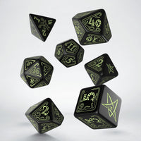 Call of Cthulhu: Dice Set Black/Glow in the Dark (7)