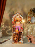 DIY Book Nook Kit: Enchanted Rose w/ Dust Cover - 3D Miniature Scene