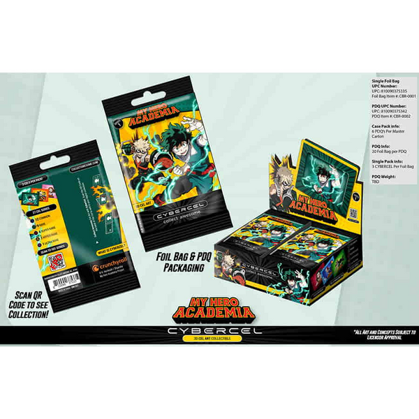 2023 Cybercel My Hero Academia Trading Cards Box (20 Packs)