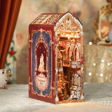 DIY Book Nook Kit: Enchanted Rose w/ Dust Cover - 3D Miniature Scene