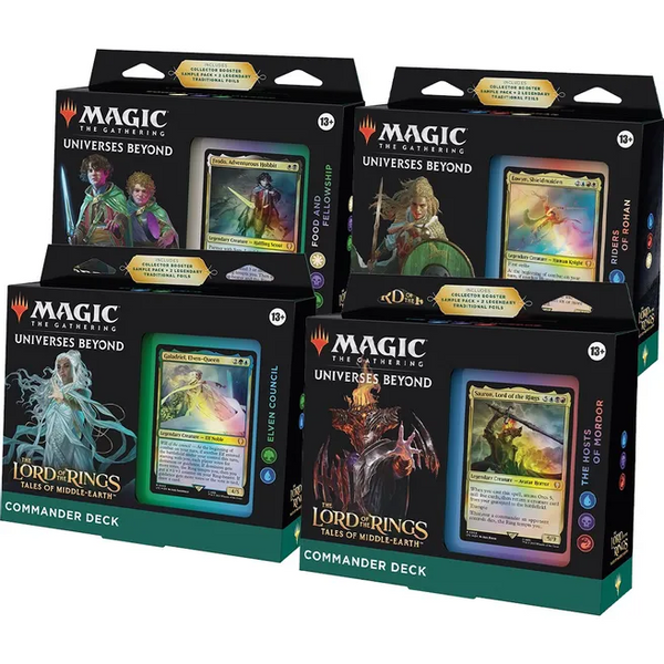 Magic the Gathering TCG: Lord of the Rings Tales of Middle-earth Commander Decks (Set of 4)