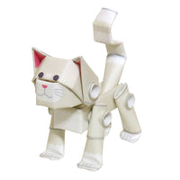 PIPEROID animals Cats White Cat - paper craft kit from Japan