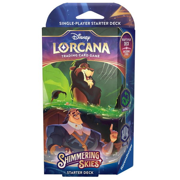 Disney Lorcana TCG: Shimmering Skies Starter Deck – Tanuki Games Disney Lorcana TCG: Shimmering Skies Starter Deck – Tanuki Games