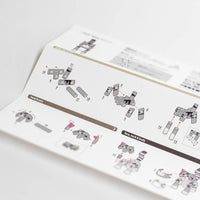 PIPEROID animals Silver Tabby - paper craft kit from Japan