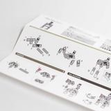 PIPEROID animals Silver Tabby - paper craft kit from Japan