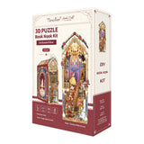 DIY Book Nook Kit: Enchanted Rose w/ Dust Cover - 3D Miniature Scene