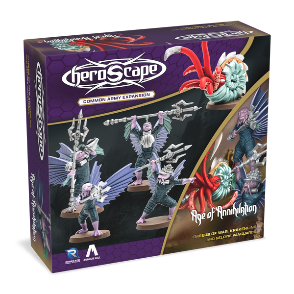Heroscape: Krakenling & Gelryie Vanguards Common Army Expansion - Wave 7