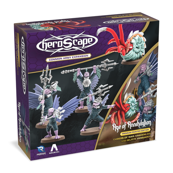 Heroscape: Krakenling & Gelryie Vanguards Common Army Expansion Painted Edition - Wave 7