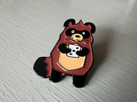 Tanuki Merch - Tanuki Holding Dice Enamel Pin