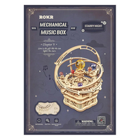 Starry Night Orrery Planetary Music Box - 3D Miniature Scene