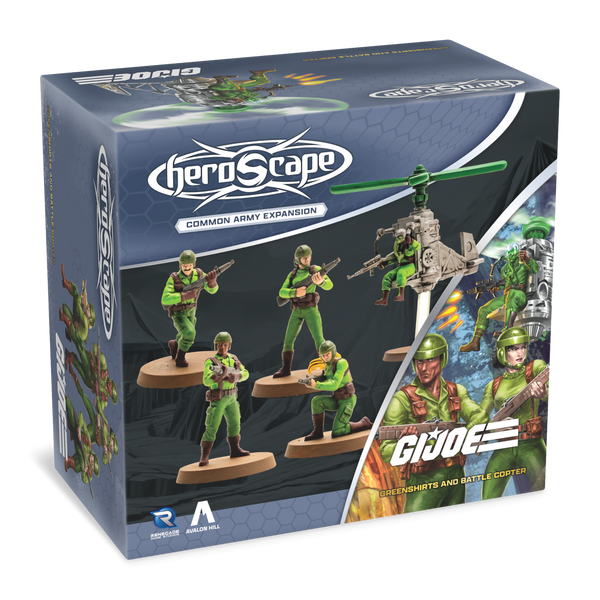 G.I. JOE Heroscape: Greenshirts & Battle Copter Common Army Expansion - Wave 8