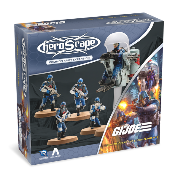 G.I. JOE Heroscape: COBRA Troopers & COBRA Flight Pod Common Army Expansion - Wave 8