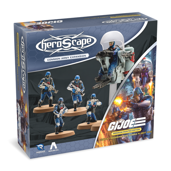 G.I. JOE Heroscape: COBRA Troopers & COBRA Flight Pod Common Army Expansion Painted Edition - Wave 8