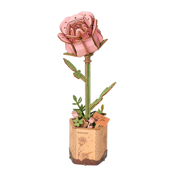 Pink Rose - 3D Miniature Scene