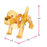 PIPEROID animals Dogs Golden Retriever - paper craft kit
