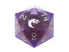 Old School Dice: Sharp Edged 22mm D20 - Liquid Infused