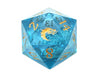 Old School Dice: Sharp Edged 22mm D20 - Liquid Infused