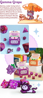 Fruit Meadows Milk Cartons: Kawaii Cat Dice Sets