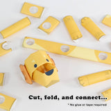 PIPEROID animals Dogs Golden Retriever - paper craft kit