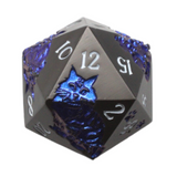 Old School Dice: DnD RPG Metal D20: Nine Lives