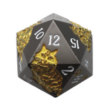 Old School Dice: DnD RPG Metal D20: Nine Lives