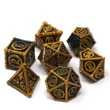 Die Hard  7-Dice Set - Conduit Bronze