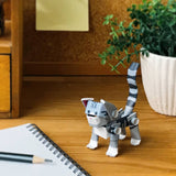 PIPEROID animals Silver Tabby - paper craft kit from Japan