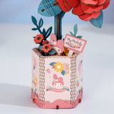 Hello Kitty® and Friends My Melody Red Camellia - 3D Miniature Scene