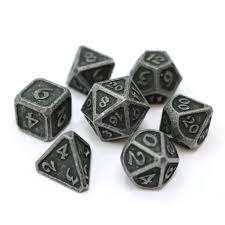 Die Hard Dice 7-Dice Set - Mythica Dark Iron