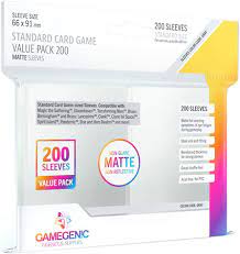 gamegenic matte standard card game sleeves Gamegenic Standard Card Game Value Pack 200 Matte Sleeves – Tanuki Games