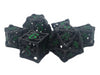 Old School Dice: Hollow Metal 7-Piece Set - Dragon
