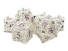 Old School Dice: Hollow Metal 7-Piece Set - Dragon