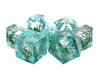 Old School Dice: Sharp Edged 7-Piece Dice Set - Liquid Infused