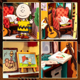 Peanuts Storybook Corner - DIY Book Nook Kit - 3D Miniature Scene
