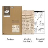 Wa-gu-mi Nihonbashi Bridge Wooden 3D Puzzle Kit