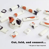 PIPEROID animals Cats Calico - paper craft kit from Japan