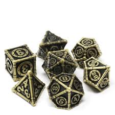 Die Hard  7-Dice Set - Conduit Gold