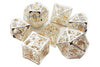 Old School Dice: Hollow Metal 7-Piece Set - Dragon