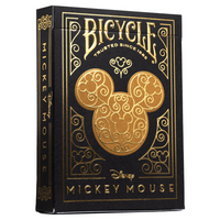 Bicycle Playing Cards: Disney Mickey Black & Gold