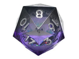 Old School Dice: Sharp Edged 22mm D20 - Liquid Infused