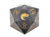 Old School Dice: Sharp Edged 22mm D20 - Liquid Infused