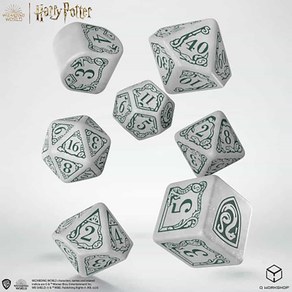 Harry Potter Slytherin Modern Dice White