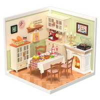 Warm Dining Room - 3D Miniature Scene