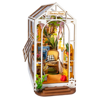 Garden Flower House Book Nook - 3D Miniature Scene