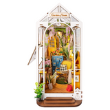 Garden Flower House Book Nook - 3D Miniature Scene