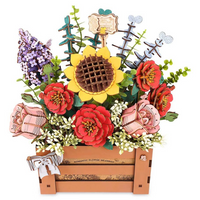 Wooden Bloom Box - 3D Miniature Scene